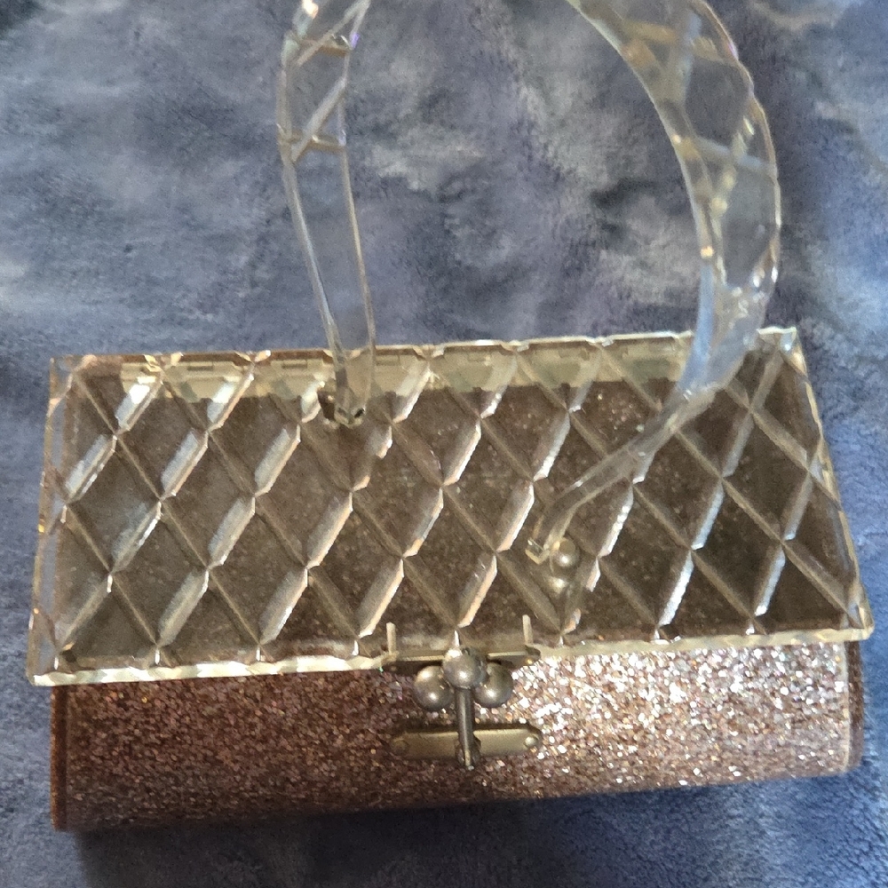 Sparkly Elegant Vintage 1950s Lucite Women's Handbag